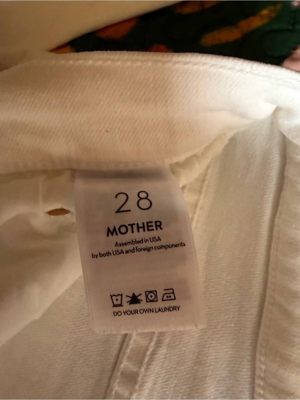 MOTHER White Straight-Leg High-Rise Jeans - Picture 5 of 7